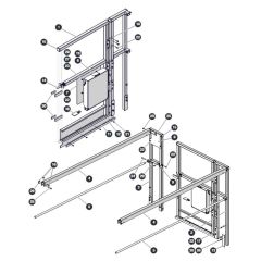 Extension Railing and Front Gate - Aircraft Option for Skyjack SJ4720 DC Scissor Lift