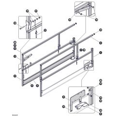 Main Railings for Skyjack SJ4720 DC Scissor Lift