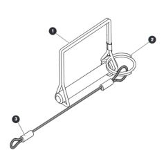 Wire Locking Pin for Skyjack SJ4720 DC Scissor Lift