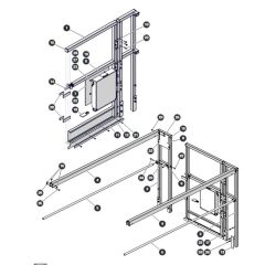 Extension Railing and Front Gate - Aircraft Option for Skyjack SJ4726 DC Scissor Lift