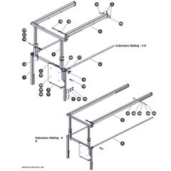Extension Railing for Skyjack SJ4726 DC Scissor Lift