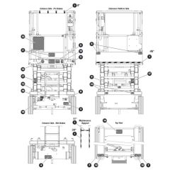 Labels - Front, Back & Top for Skyjack SJ4726 DC Scissor Lift
