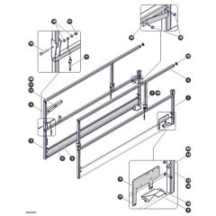 Main Railings for Skyjack SJ4726 DC Scissor Lift