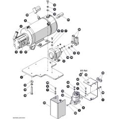 Motor Pump and Contactor for Skyjack SJ4726 DC Scissor Lift