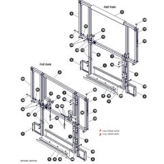 Rear Gates for Skyjack SJ4726 DC Scissor Lift