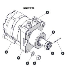 Wheel Motor (ANSI/CSA) for Skyjack SJ4726 DC Scissor Lift