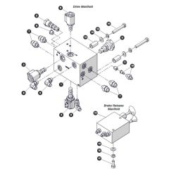 Drive Manifold AS & KC for Skyjack SJ4732 DC Scissor Lift
