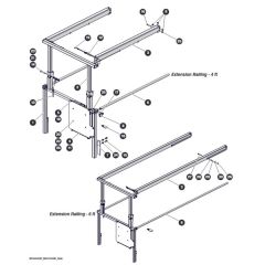 Extension Railing for Skyjack SJ4732 DC Scissor Lift