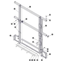 Full Rear Gate - Aircraft Option for Skyjack SJ4732 DC Scissor Lift