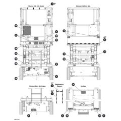 Labels – Front Back & Top for Skyjack SJ4732 DC Scissor Lift