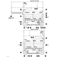 Labels - Sides for Skyjack SJ4732 DC Scissor Lift