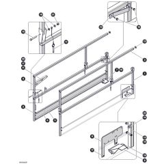 Main Railings for Skyjack SJ4732 DC Scissor Lift