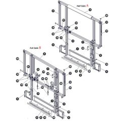 Rear Gates for Skyjack SJ4732 DC Scissor Lift