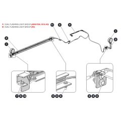 Dual Flashing Light for Skyjack SJ4740 DC Scissor Lift