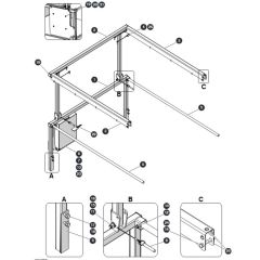 sj4740-extension-railing for Skyjack SJ4740 DC Scissor Lift