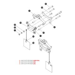 Light Duty Pipe Racks (ANSI/CSA, CE & AS) for Skyjack SJ4740 DC Scissor Lift