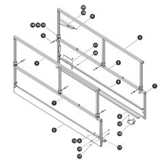 Main Railings for Skyjack SJ4740 DC Scissor Lift