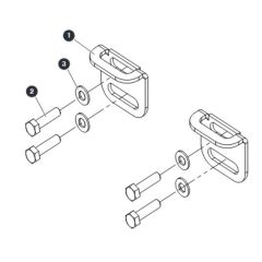 Tray Locking Plates for Skyjack SJ4740 DC Scissor Lift