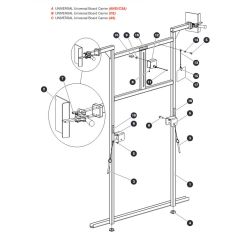 Universal Board Carrier for Skyjack SJ4740 DC Scissor Lift