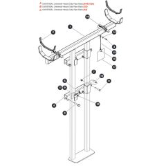Universal Heavy-Duty Pipe Rack for Skyjack SJ4740 DC Scissor Lift