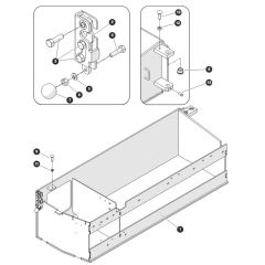 Battery Tray for Skyjack SJ4740 E C103007000 - C103999999 DC Scissor Lift