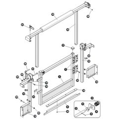 Half Gate for Skyjack SJ4740 E C103007000 - C103999999 DC Scissor Lift