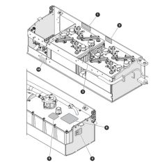 Labels Battery & Hydraulic Trays for Skyjack SJ4740 E C103007000 - C103999999 DC Scissor Lift