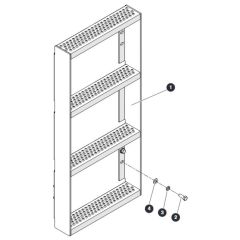 Ladder for Skyjack SJ4740 E C103007000 - C103999999 DC Scissor Lift