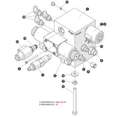 Main Manifold for Skyjack SJ4740 E C103007000 - C103999999 DC Scissor Lift