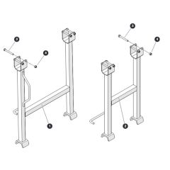 Maintenance Stands for Skyjack SJ4740 E C103007000 - C103999999 DC Scissor Lift