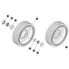 Wheels for Skyjack SJ4740 E C103007000 - C103999999 DC Scissor Lift