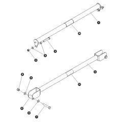 Drop Bar Gate for Skyjack SJ66 Tplus Telescopic Boom