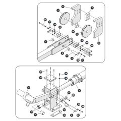 Extension Cylinder Hardware for Skyjack SJ66 Tplus Telescopic Boom