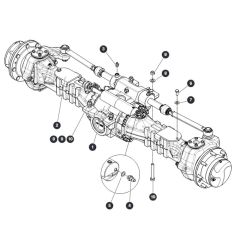 Front Axle for Skyjack SJ66 Tplus Telescopic Boom