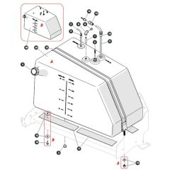 Fuel Tank - Gasoline for Skyjack SJ66 Tplus Telescopic Boom