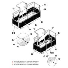Half-Height Platform Mesh-1 for Skyjack SJ66 Tplus Telescopic Boom