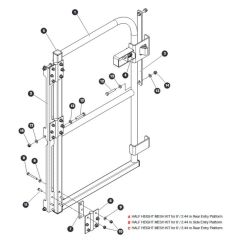 Half-Height Platform Mesh for Skyjack SJ66 Tplus Telescopic Boom