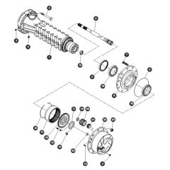 Hub Reduction - Rear Axle for Skyjack SJ66 Tplus Telescopic Boom