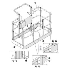 Platform with Swing Gate for Skyjack SJ66 Tplus Telescopic Boom