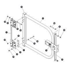 Swing Gate for Skyjack SJ66 Tplus Telescopic Boom