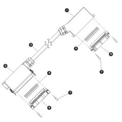 Base to Platform Cable for Skyjack SJ6826 (B200000001 - B200999999) RT Scissor Lift