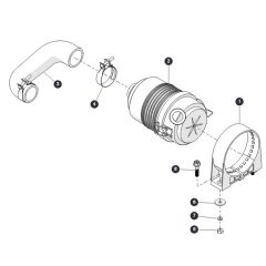 Air Cleaner Kit for Skyjack SJ6826 (B200000001 - B200999999) RT Scissor Lift
