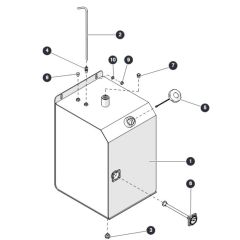 Fuel Tank for Skyjack SJ6826 (B200000001 - B200999999) RT Scissor Lift
