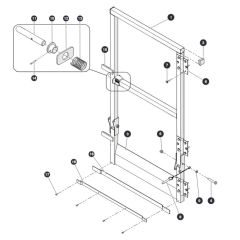 Full Gate for Skyjack SJ6826 (B200000001 - B200999999) RT Scissor Lift