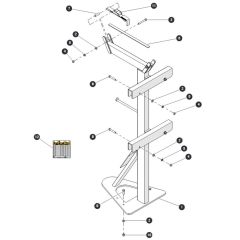 Heavy Duty Pipe Rack for Skyjack SJ6826 (B200000001 - B200999999) RT Scissor Lift