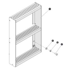 Ladder for Skyjack SJ6826 (B200000001 - B200999999) RT Scissor Lift