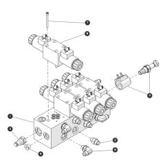 Outrigger Manifold for Skyjack SJ6826 (B200000001 - B200999999) RT Scissor Lift