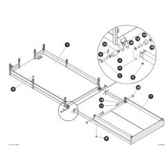 Main and Extension Platform for Skyjack SJ6826 (B200000001 - B200999999) RT Scissor Lift