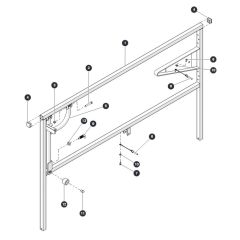 Right Extension Railing for Skyjack SJ6826 (B200000001 - B200999999) RT Scissor Lift