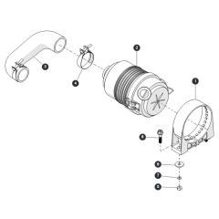 Air Cleaner Kit for Skyjack SJ6832 (B200000001 - B200999999) RT Scissor Lift